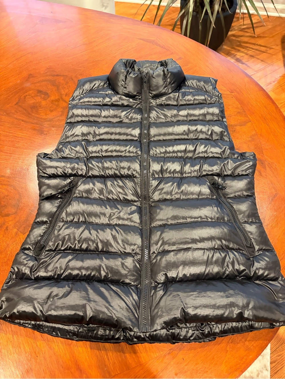 SAM.NYC shiny black vest - size XL